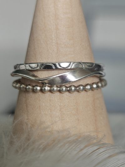 Tide, Ripple & Pebble Stacking Rings Tide, Ripple & Pebble Stacking Rings